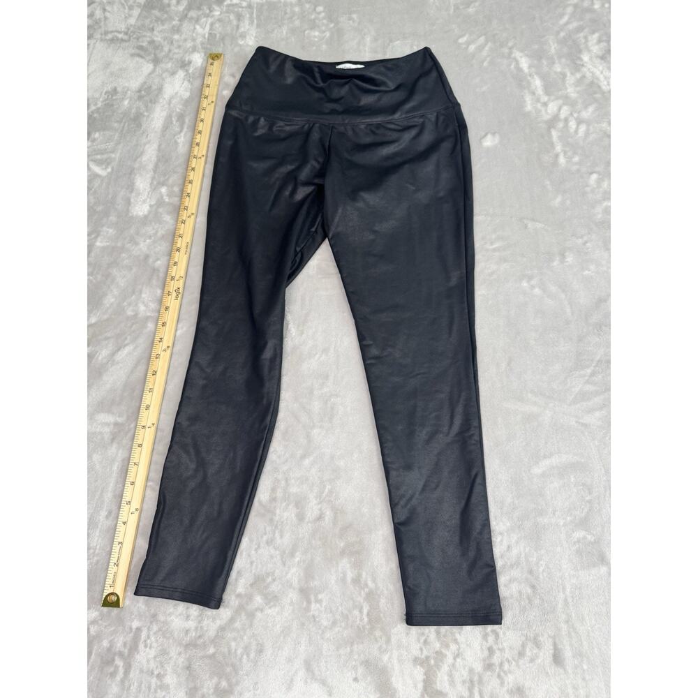 RACHEL ZOE Women Black Faux Leather Pants Leggings‎ Size Medium